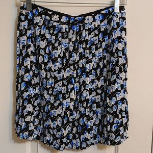 J Crew Floral Pleated Skirt